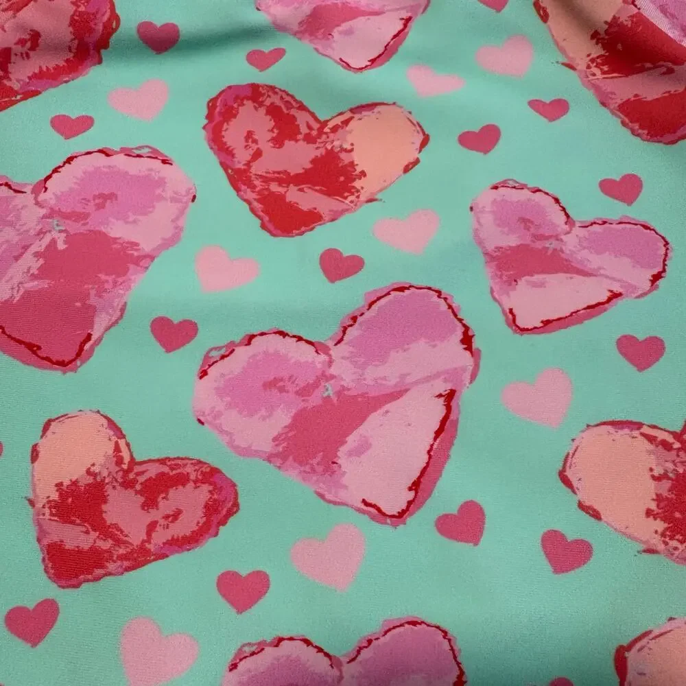 Ruffle Butts-Baby Girl-Little Love-Heart Print/Bikni/Swimsuite-3-6m-Nylon